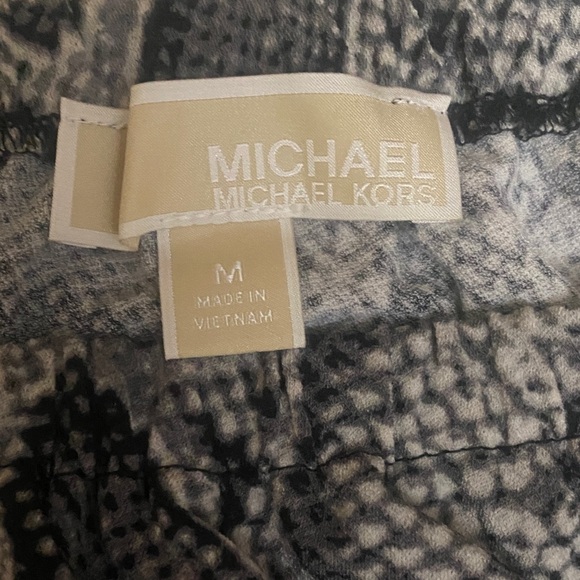 Michael Kors Black and Gray Patterned Top - Picture 2 of 6